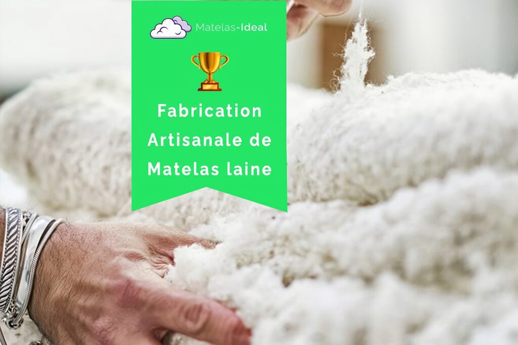 fabrication artisanale de matelas en laine