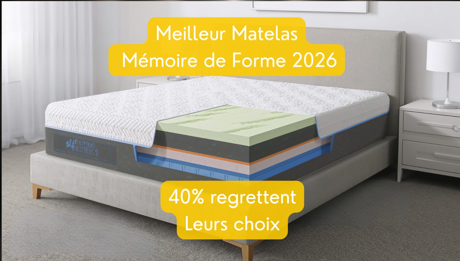guide meilleurs matelas mémoire de forme