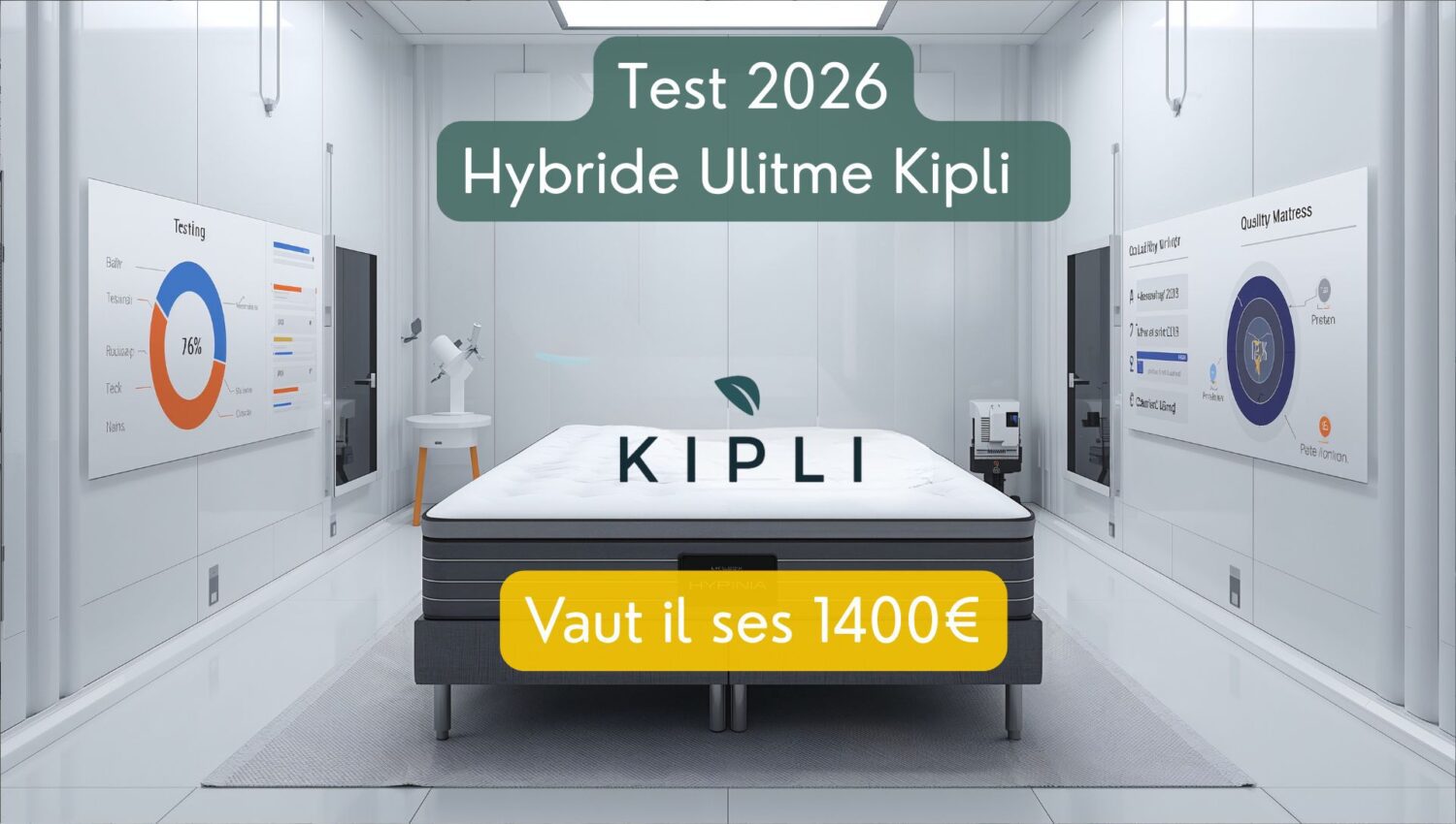 Matelas Kipli Hybride Ultime — test complet 2026 latex naturel + ressorts ensachés